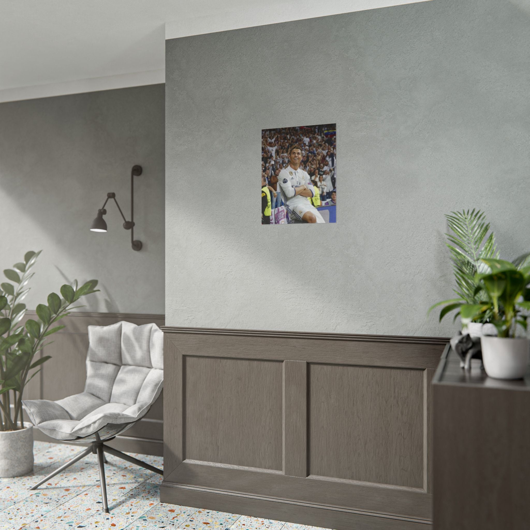 Cristiano Ronaldo Celebratory Rolled Poster — Real Madrid Football Wall Art