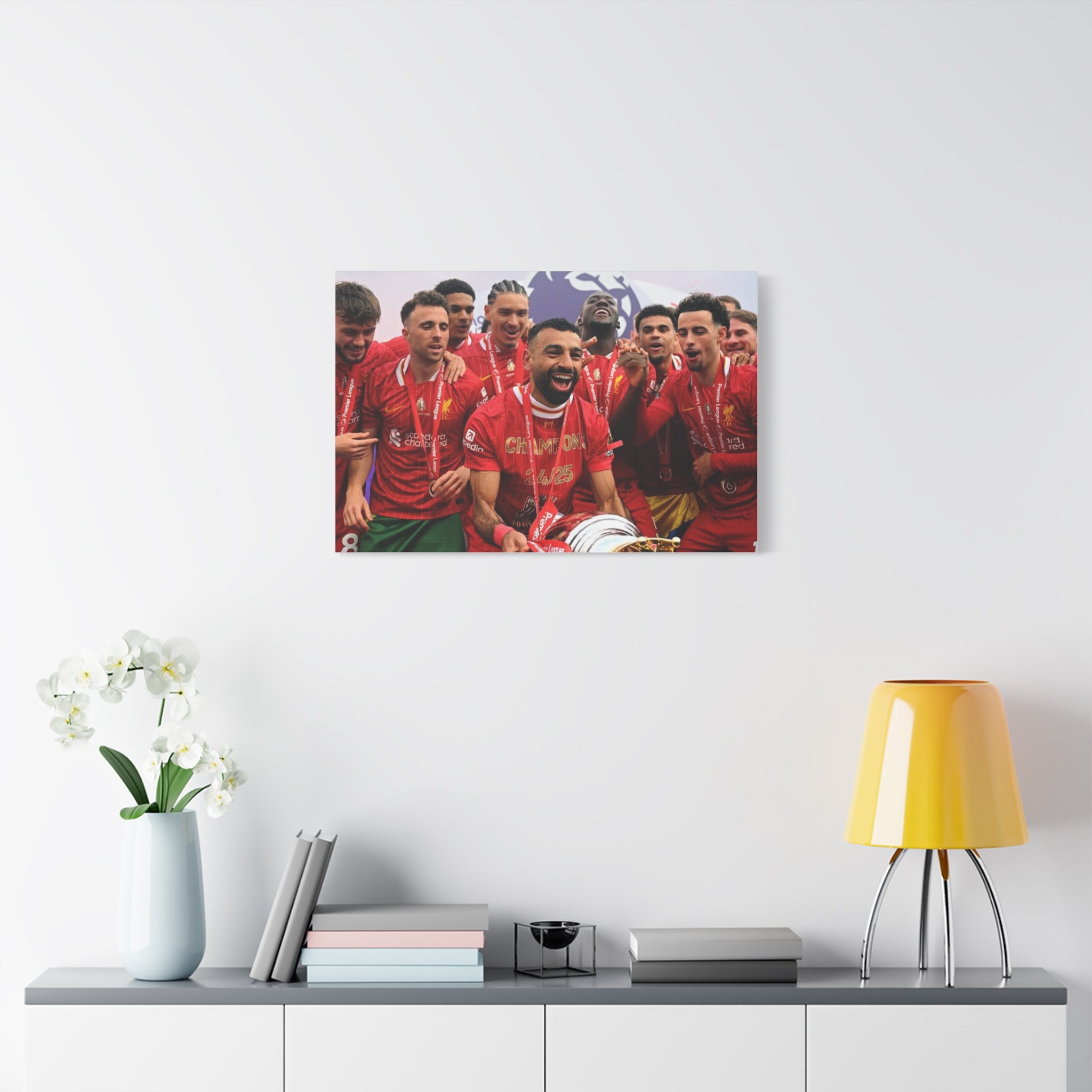 Liverpool Premier League Champions Celebration Matte Canvas Print