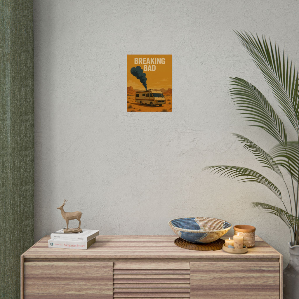 Breaking Bad RV Poster — Desert Camper Art Print (Rolled Poster)