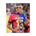 Lamine Yamal Rolled Poster — Vibrant Sports Champion Photo Print