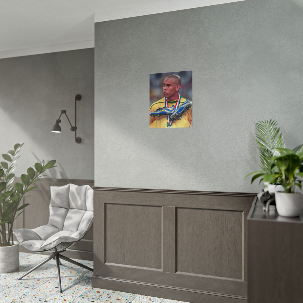 Ronaldo Brazil Champion Poster — Rolled Sports Wall Art