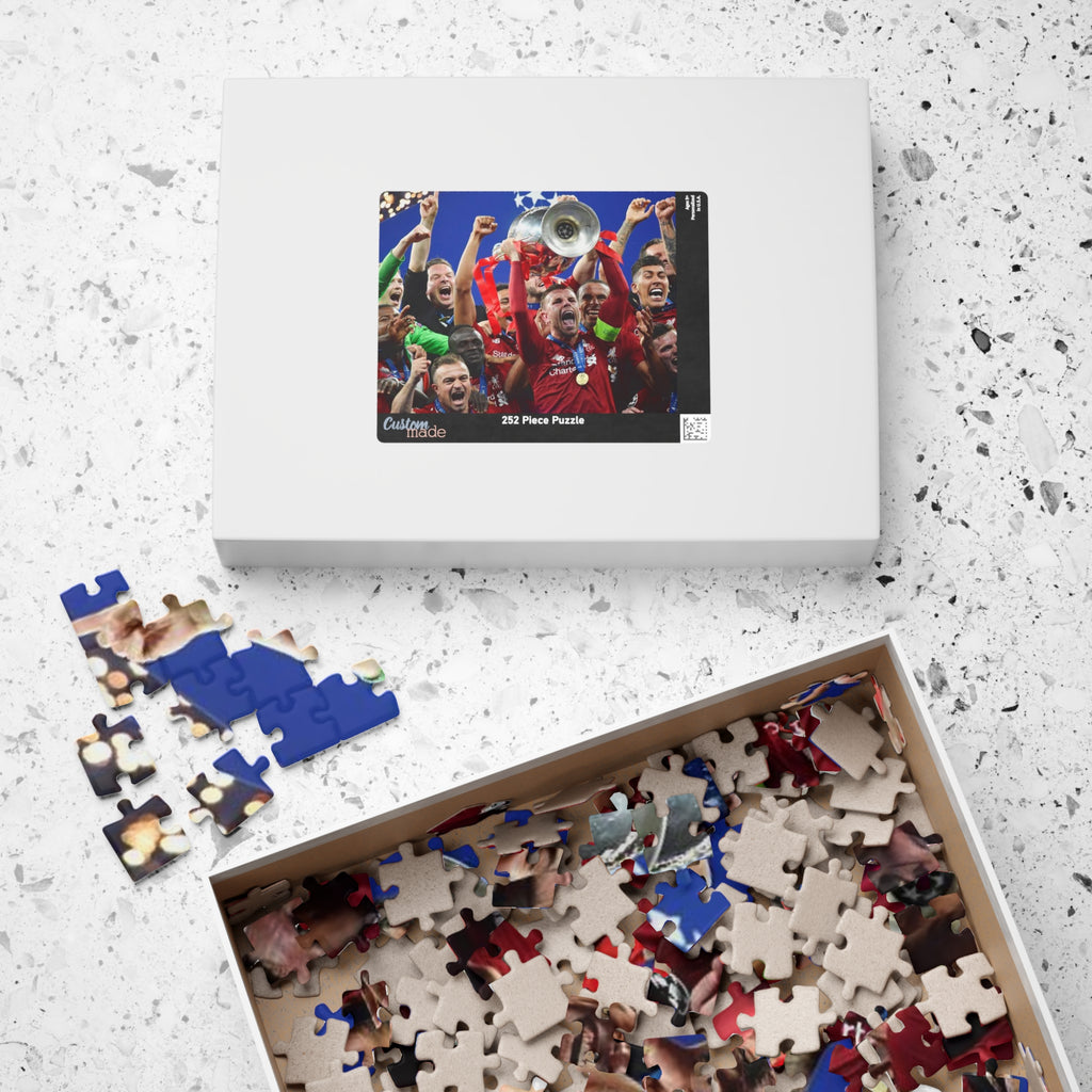 Liverpool Champions League Winners Celebration Puzzle — Soccer Trophy Victory Jigsaw (110–1014 pcs)