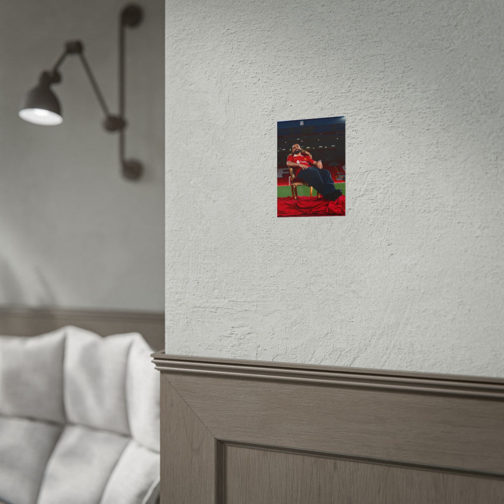 Mo Salah Poster — Liverpool Legend Throne Rolled Poster