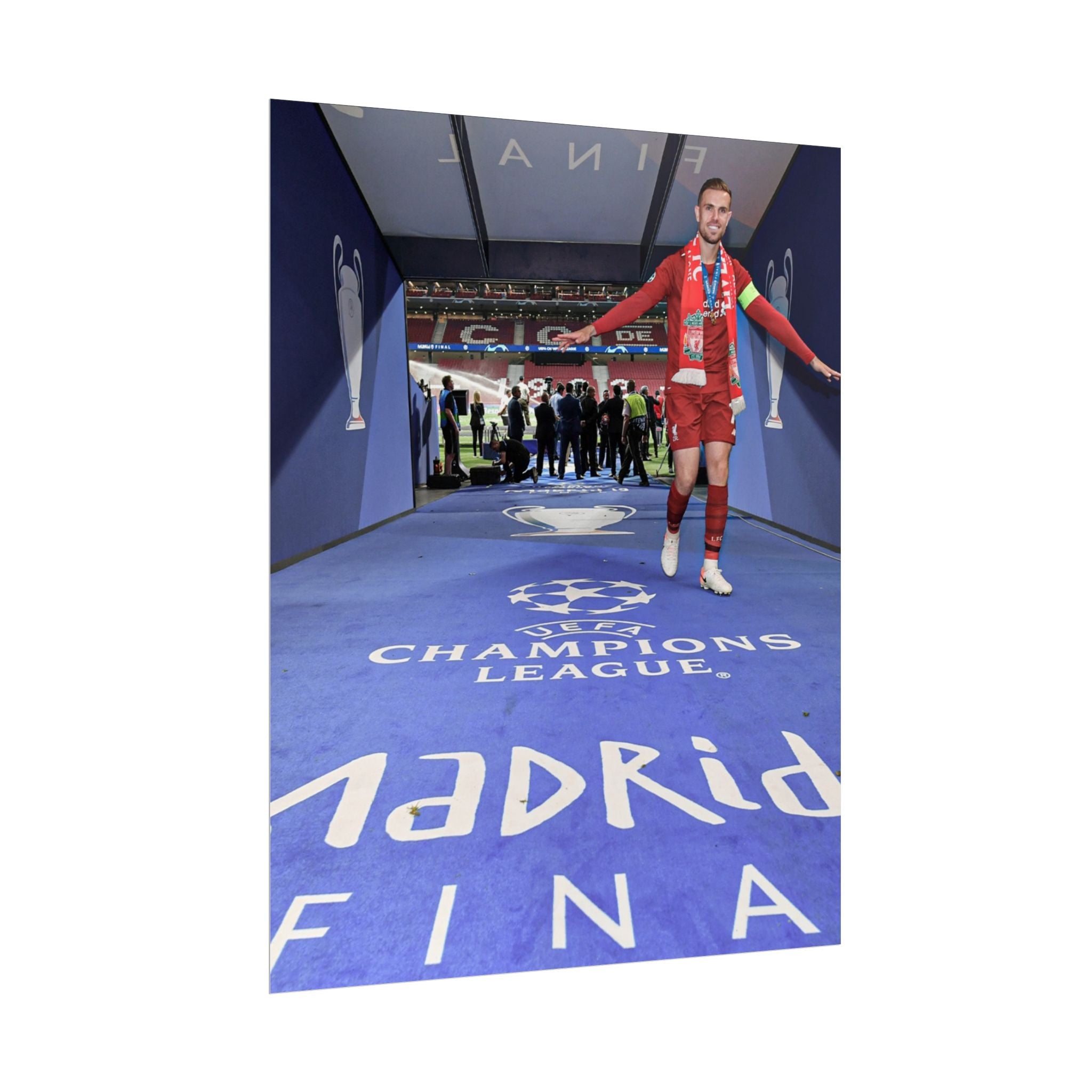 Jordan Henderson Liverpool Champions League Winners 2019 Rolled Poster