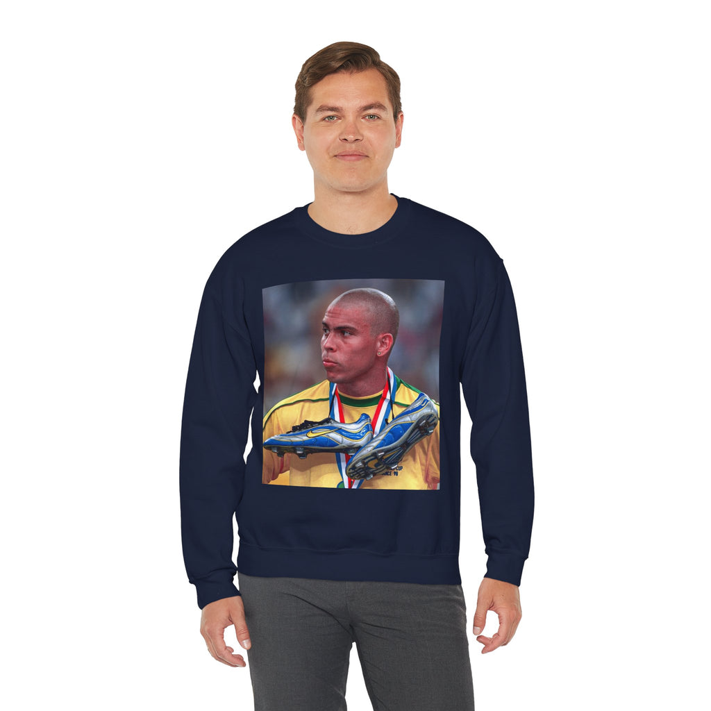 Ronaldo R9 Soccer Champion Photo Crewneck Sweatshirt