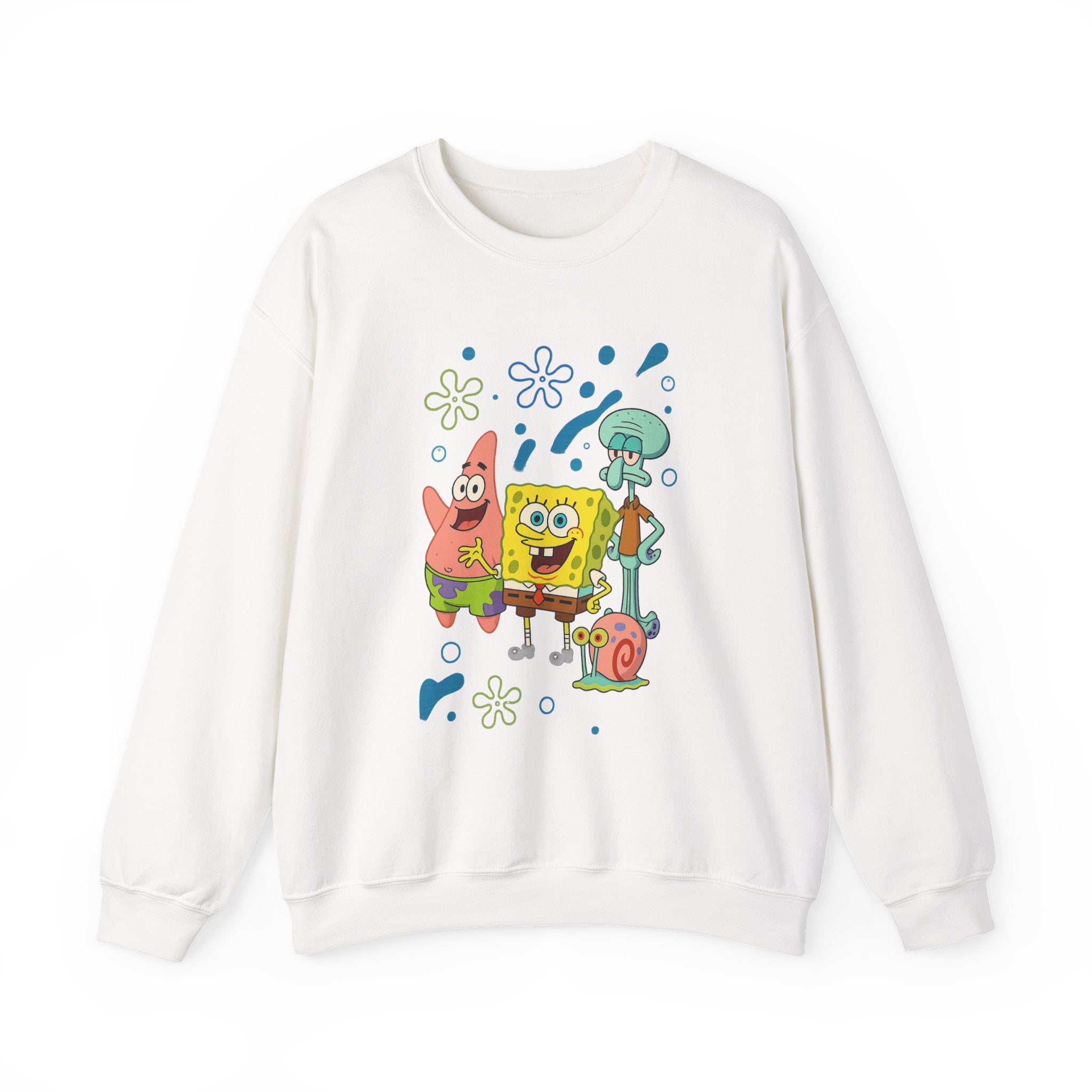 SpongeBob Crewneck Sweatshirt – Bikini Bottom Friends Graphic