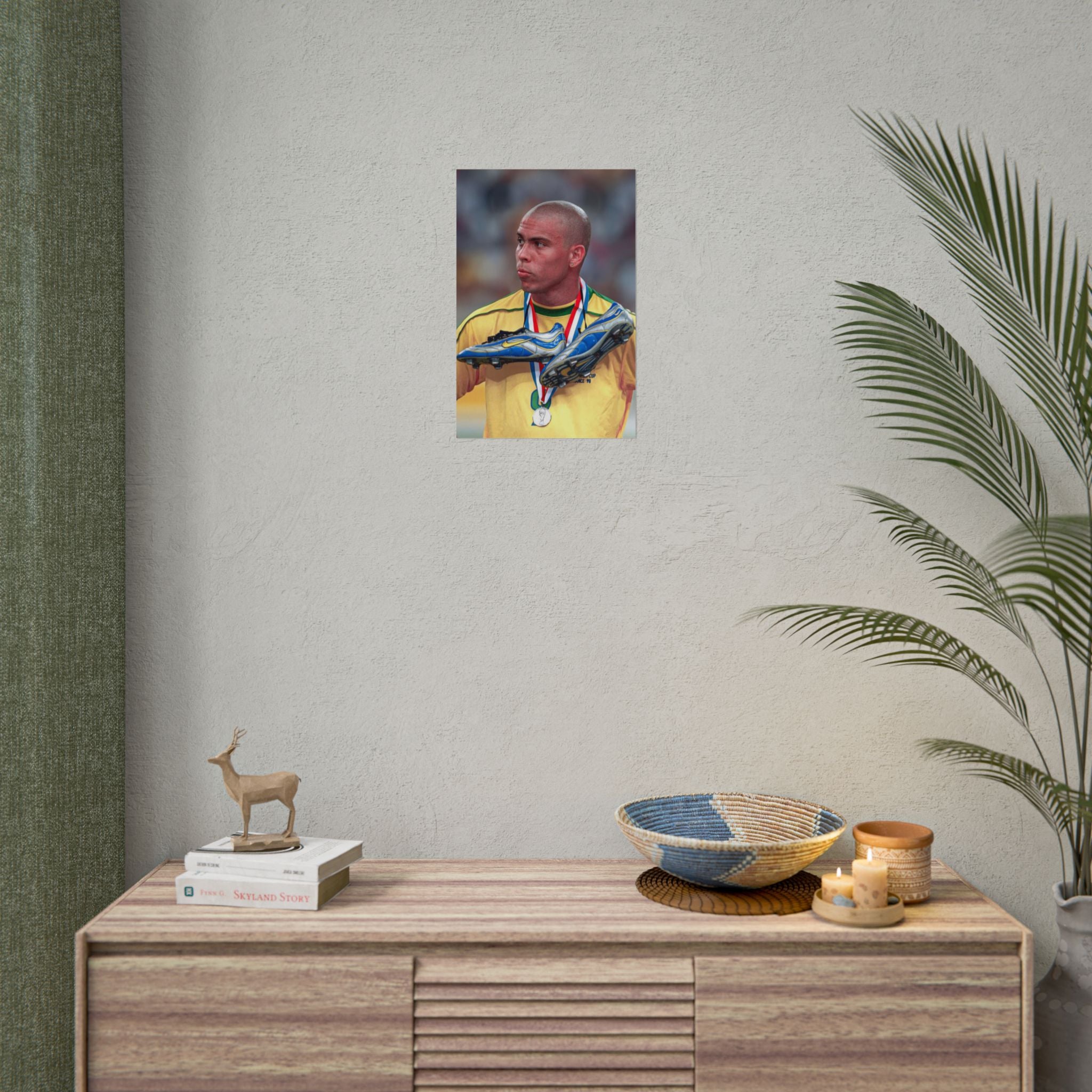 Ronaldo Brazil Champion Poster — Rolled Sports Wall Art