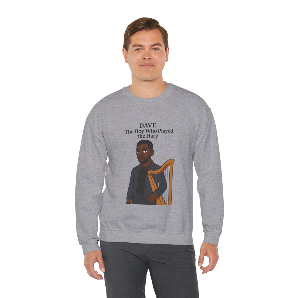 Dave Sweatshirt — "The Boy Who Played the Harp" Graphic Crewneck