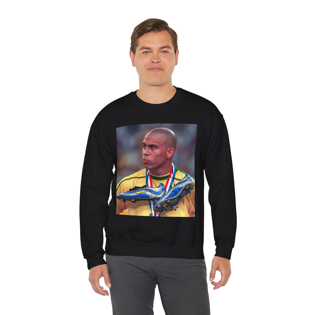Ronaldo R9 Soccer Champion Photo Crewneck Sweatshirt