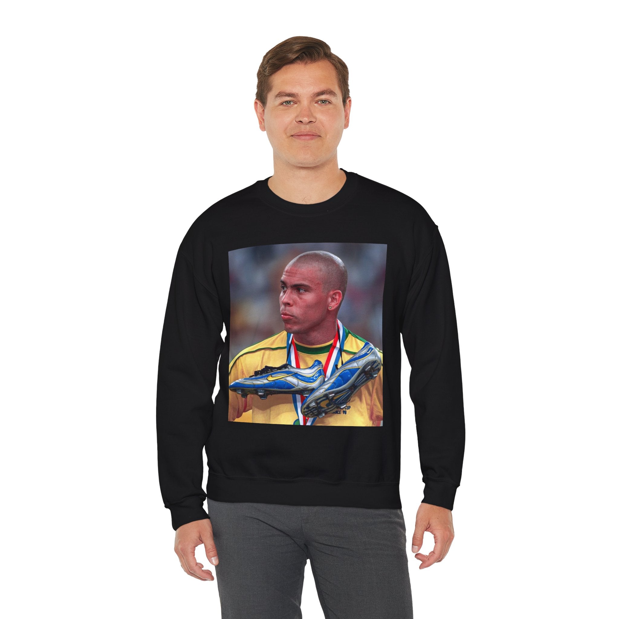 Ronaldo R9 Soccer Champion Photo Crewneck Sweatshirt