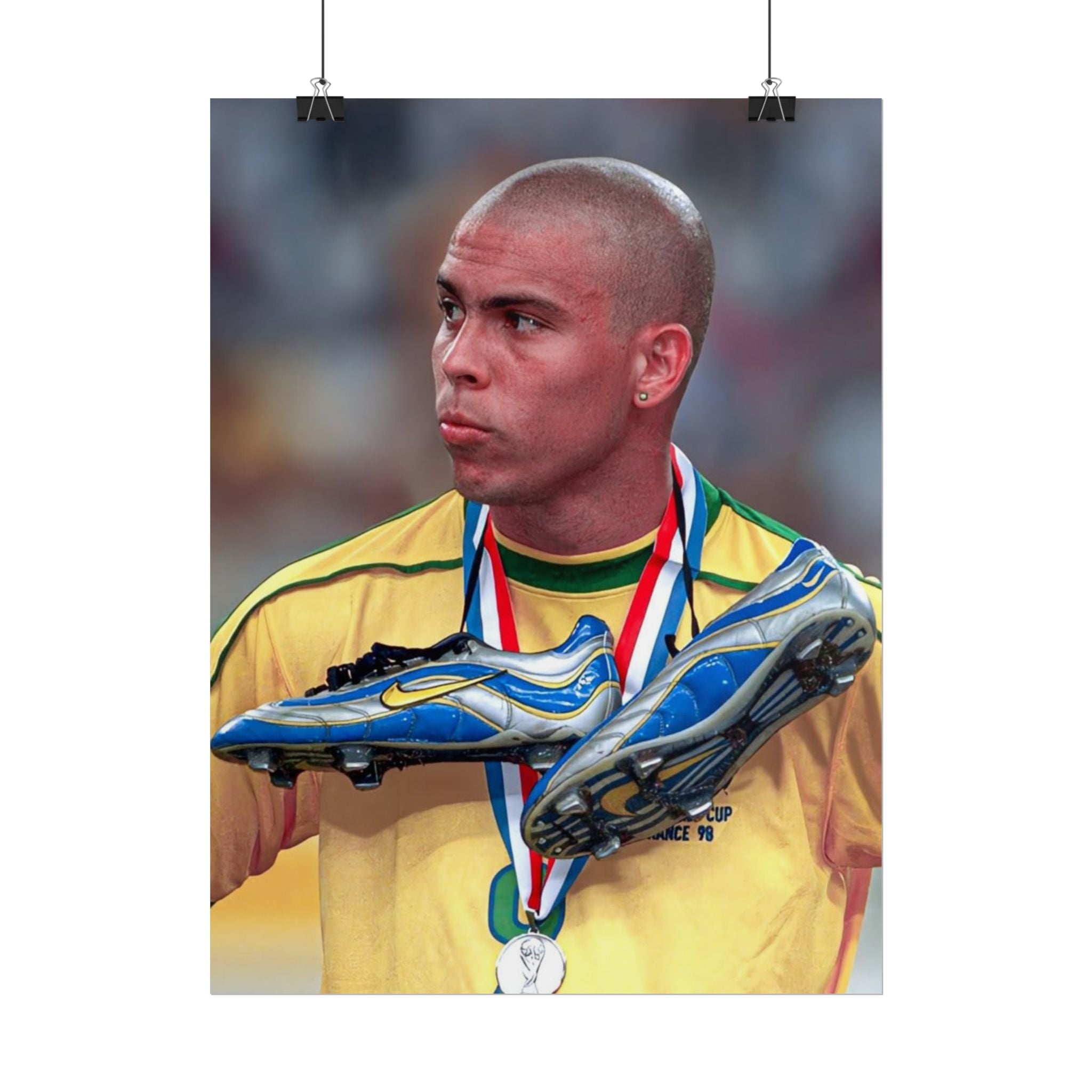 Ronaldo Brazil Champion Poster — Rolled Sports Wall Art