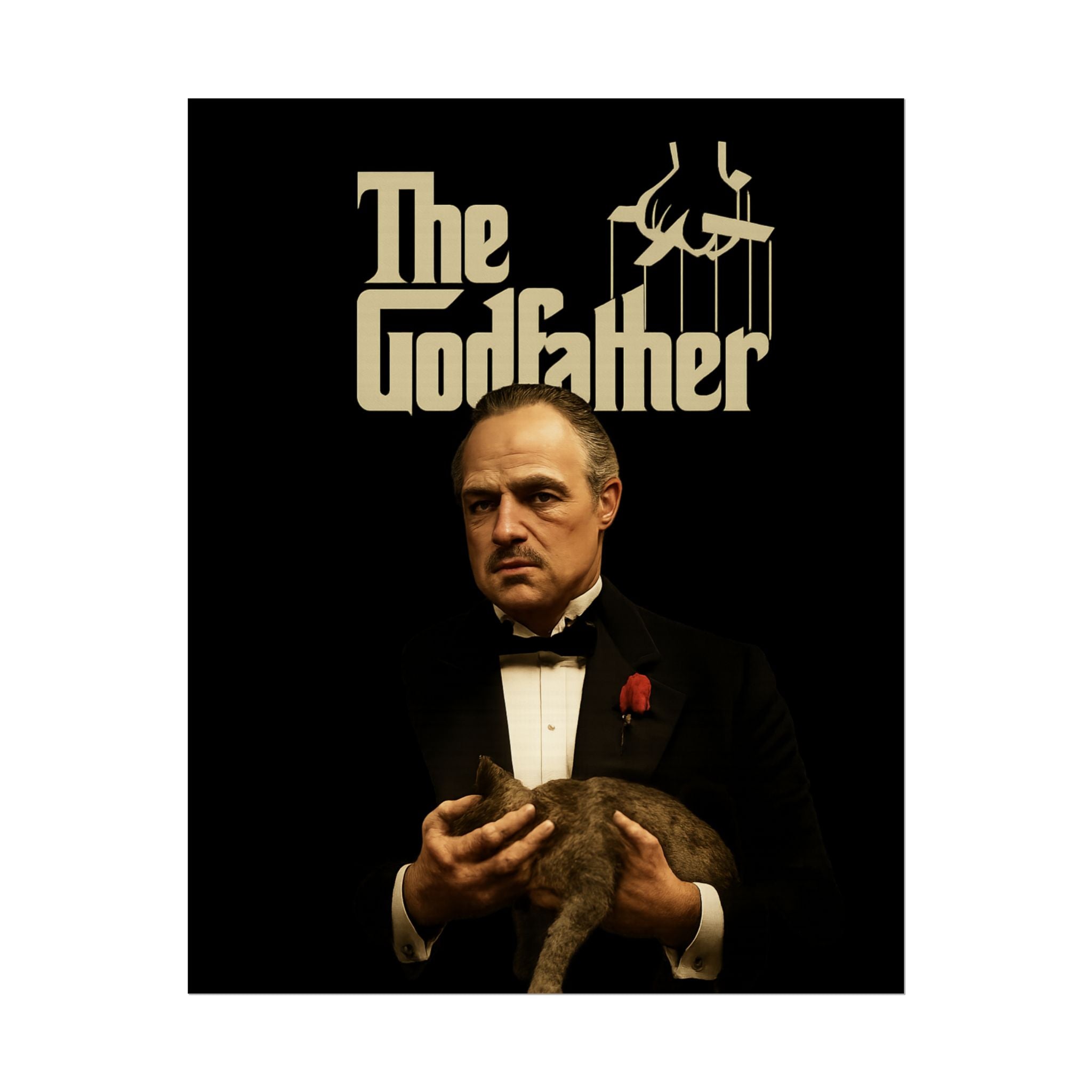 Rolled Poster — The Godfather Movie Logo & Don Vito Corleone Portrait
