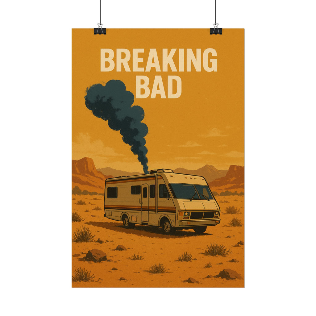 Breaking Bad RV Poster — Desert Camper Art Print (Rolled Poster)