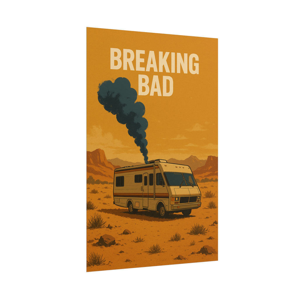 Breaking Bad RV Poster — Desert Camper Art Print (Rolled Poster)