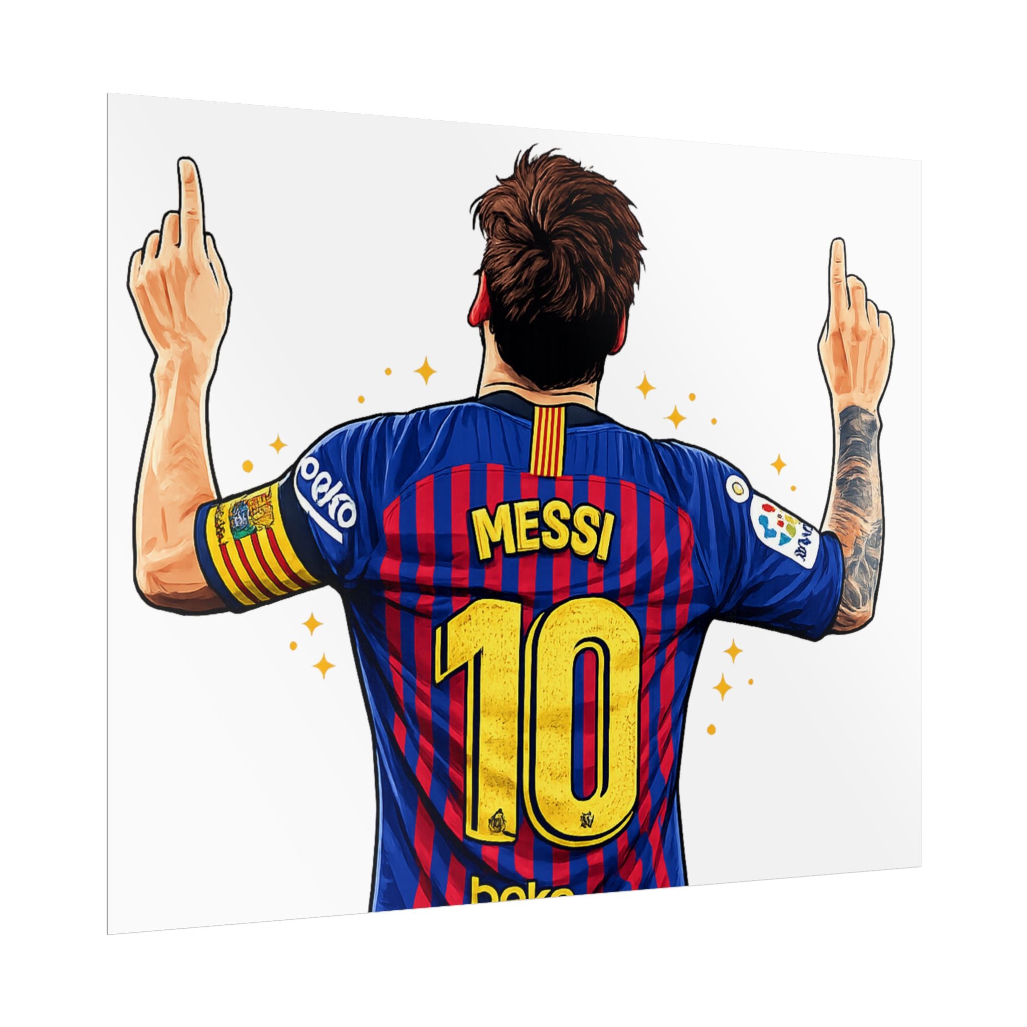 Lionel Messi Celebration Rolled Poster