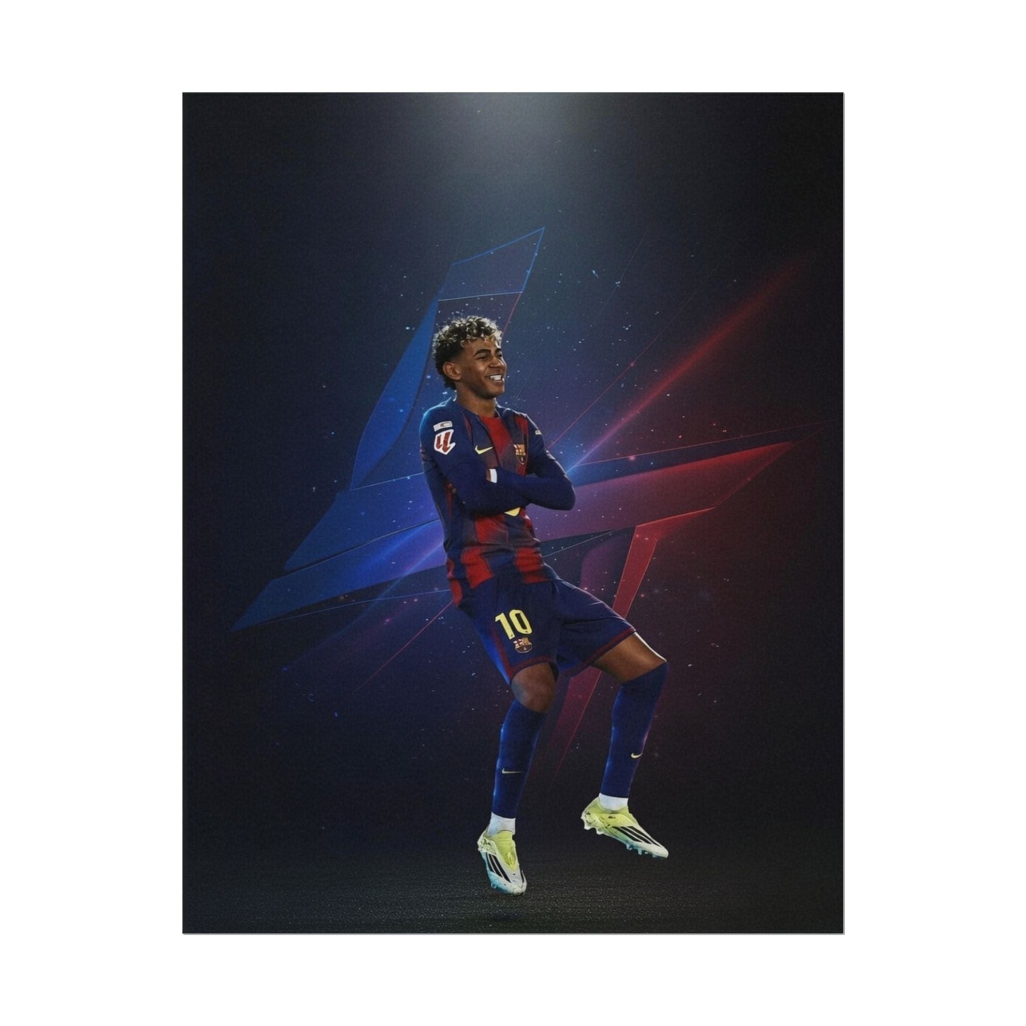 Lamine Yamal Celebration Poster - Barcelona Starboy | Available in multiple sizes