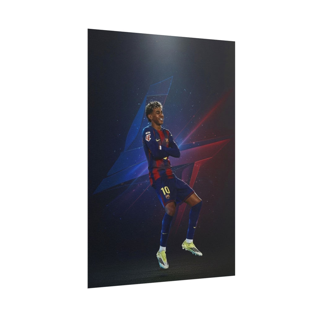 Lamine Yamal Celebration Poster - Barcelona Starboy | Available in multiple sizes