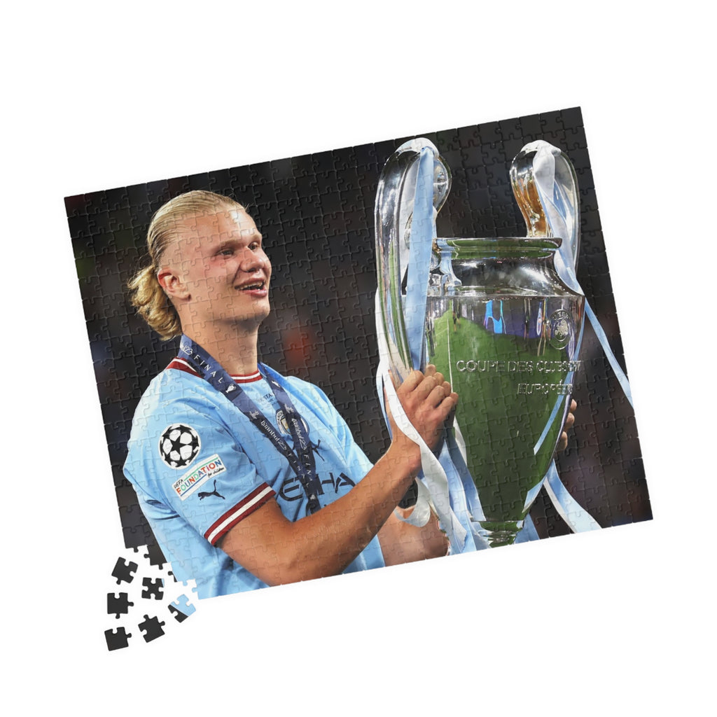 Erling Haaland Champion Trophy Soccer Puzzle — 252/520/1014‑Piece Football Jigsaw