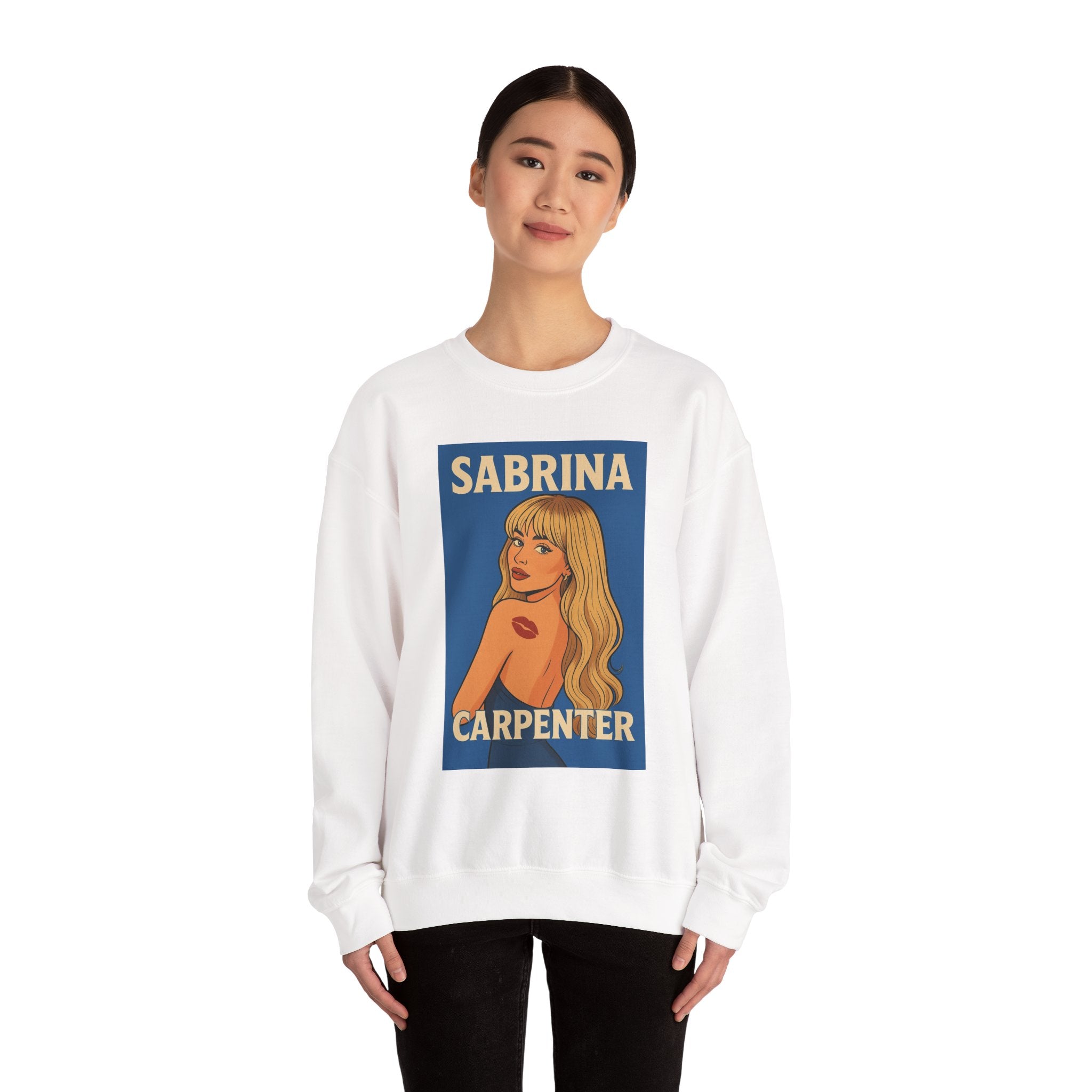 Sabrina Carpenter Retro Pin-Up Crewneck Sweatshirt