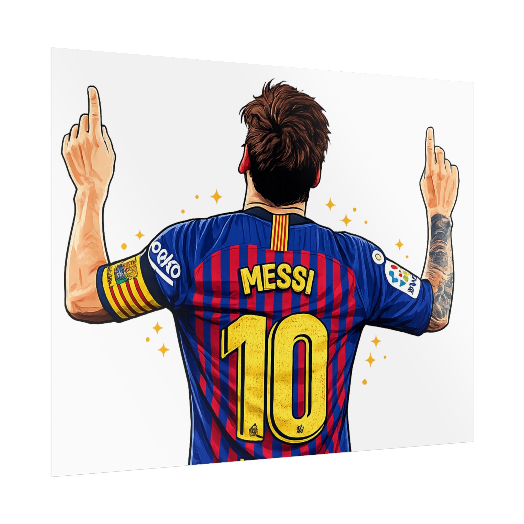 Lionel Messi Celebration Rolled Poster