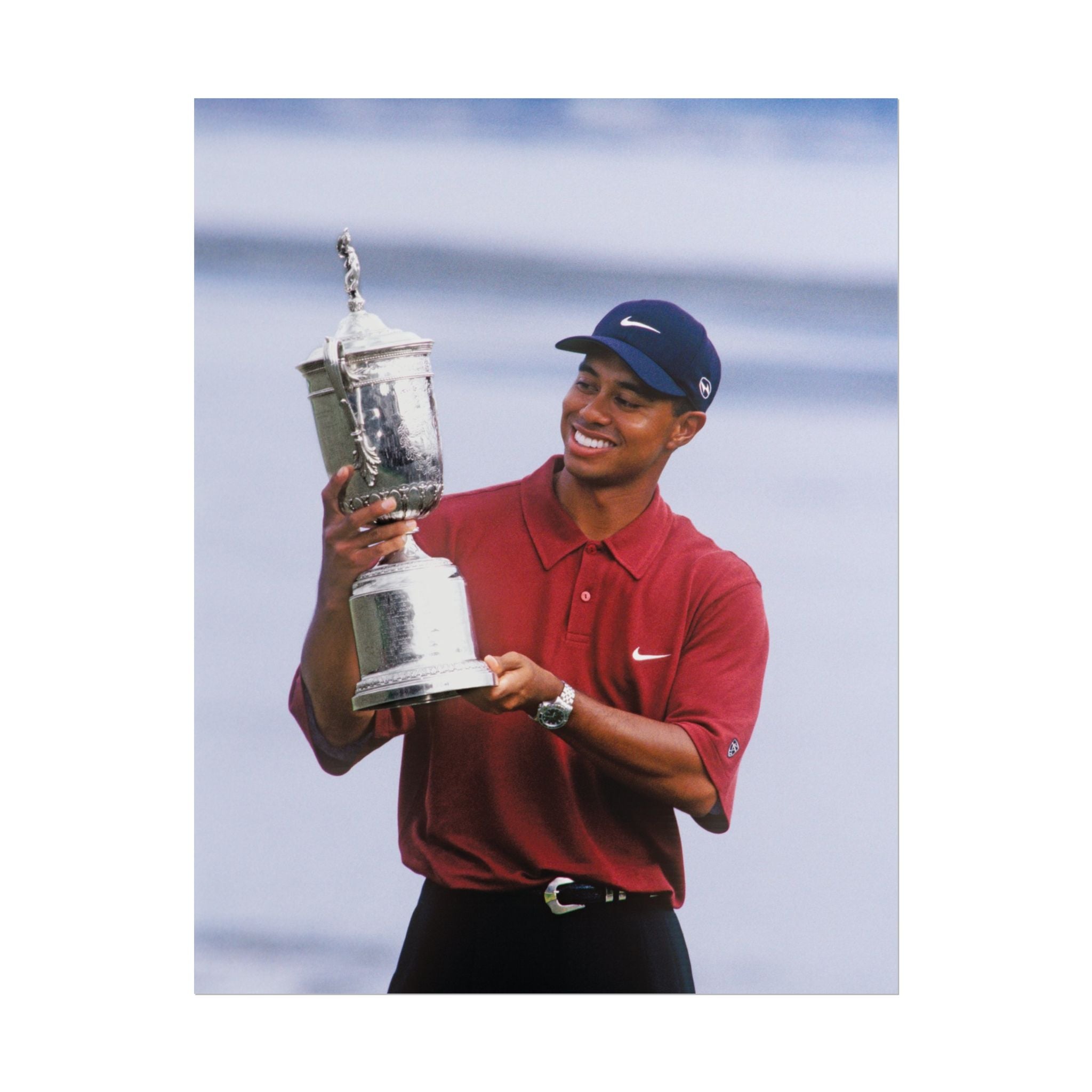 Tiger Woods - Golf Champion Trophy Poster — Rolled Sports Poster