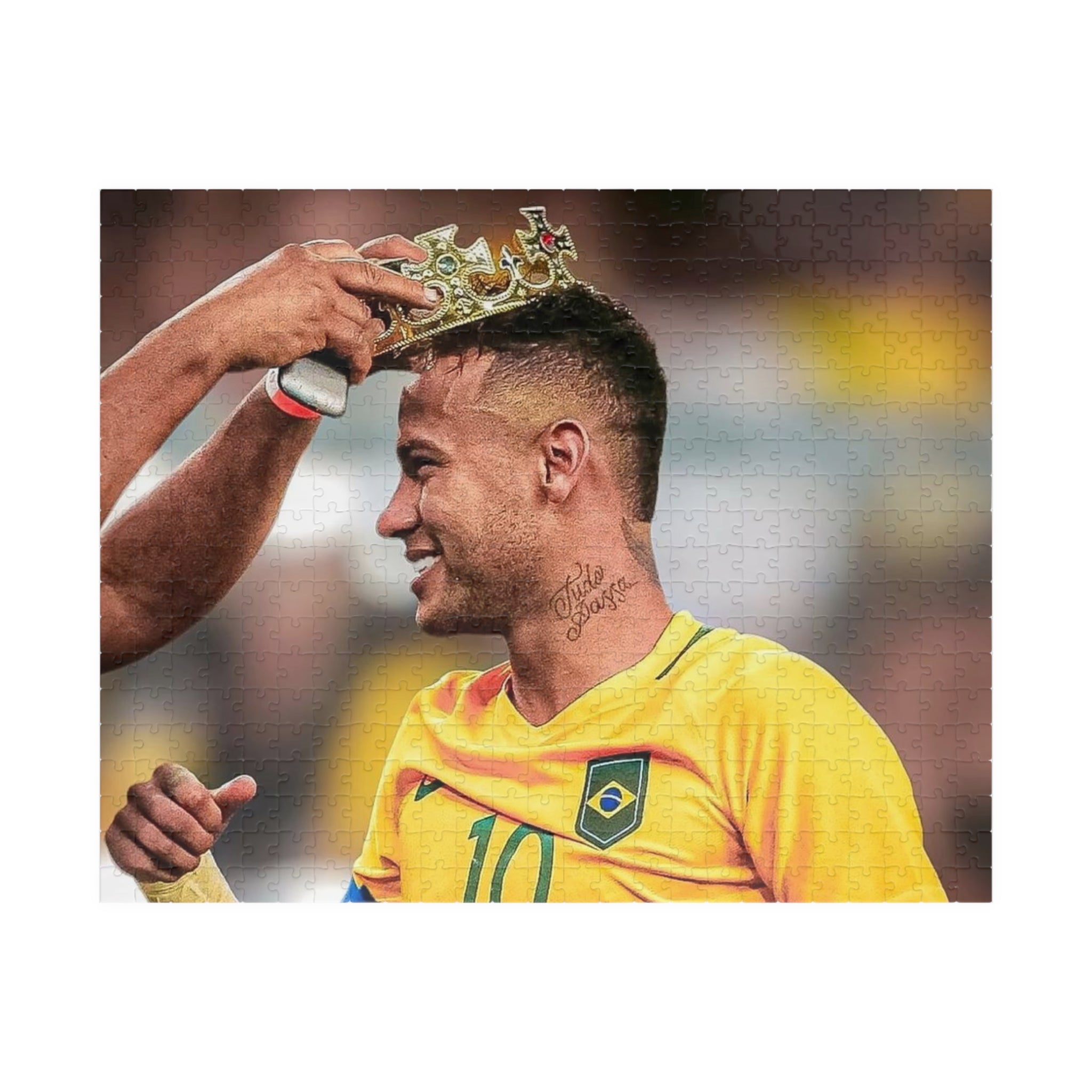 Neymar Brazil Soccer Champion Photo Puzzle — Custom 110/252/520/1014‑Piece Jigsaw
