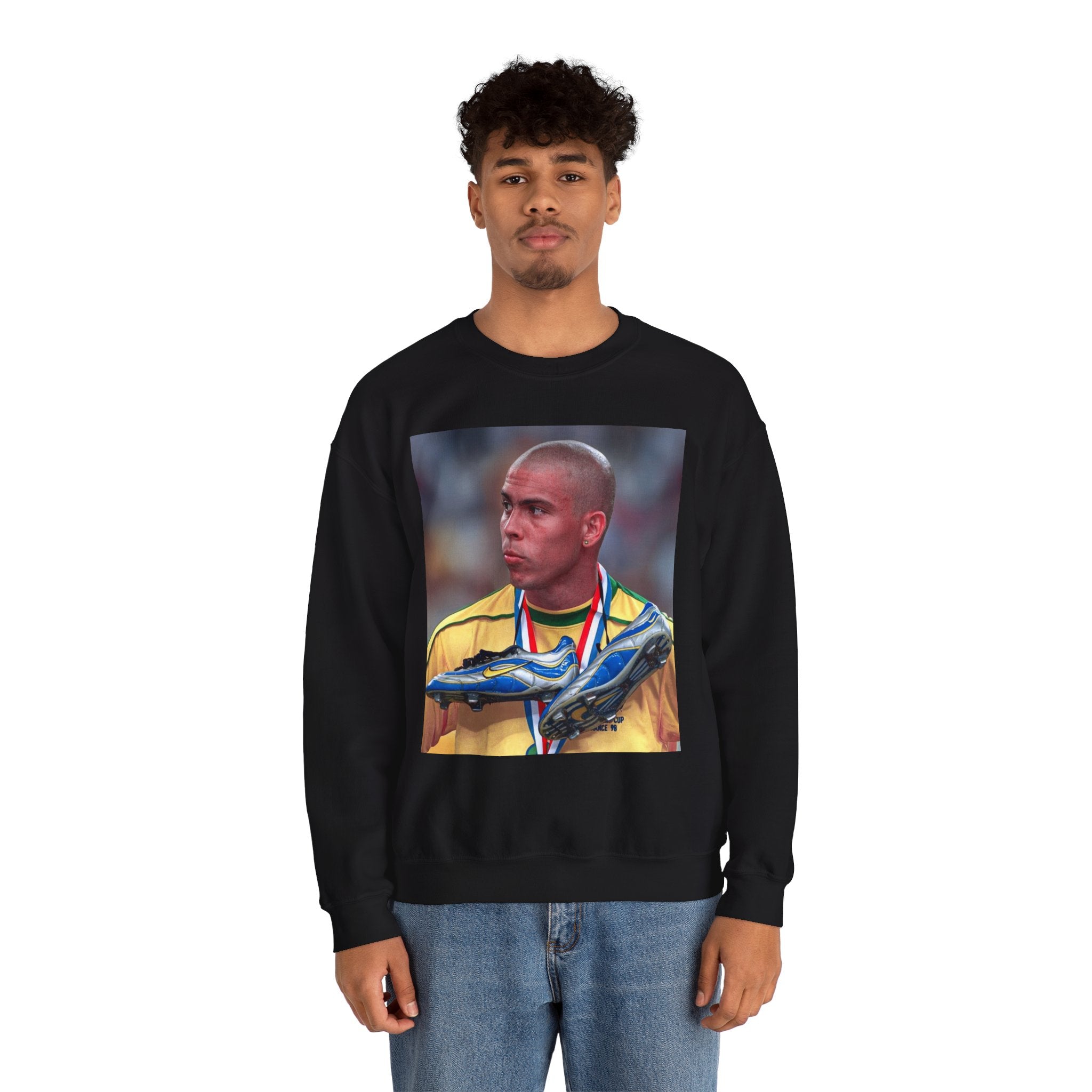 Ronaldo R9 Soccer Champion Photo Crewneck Sweatshirt