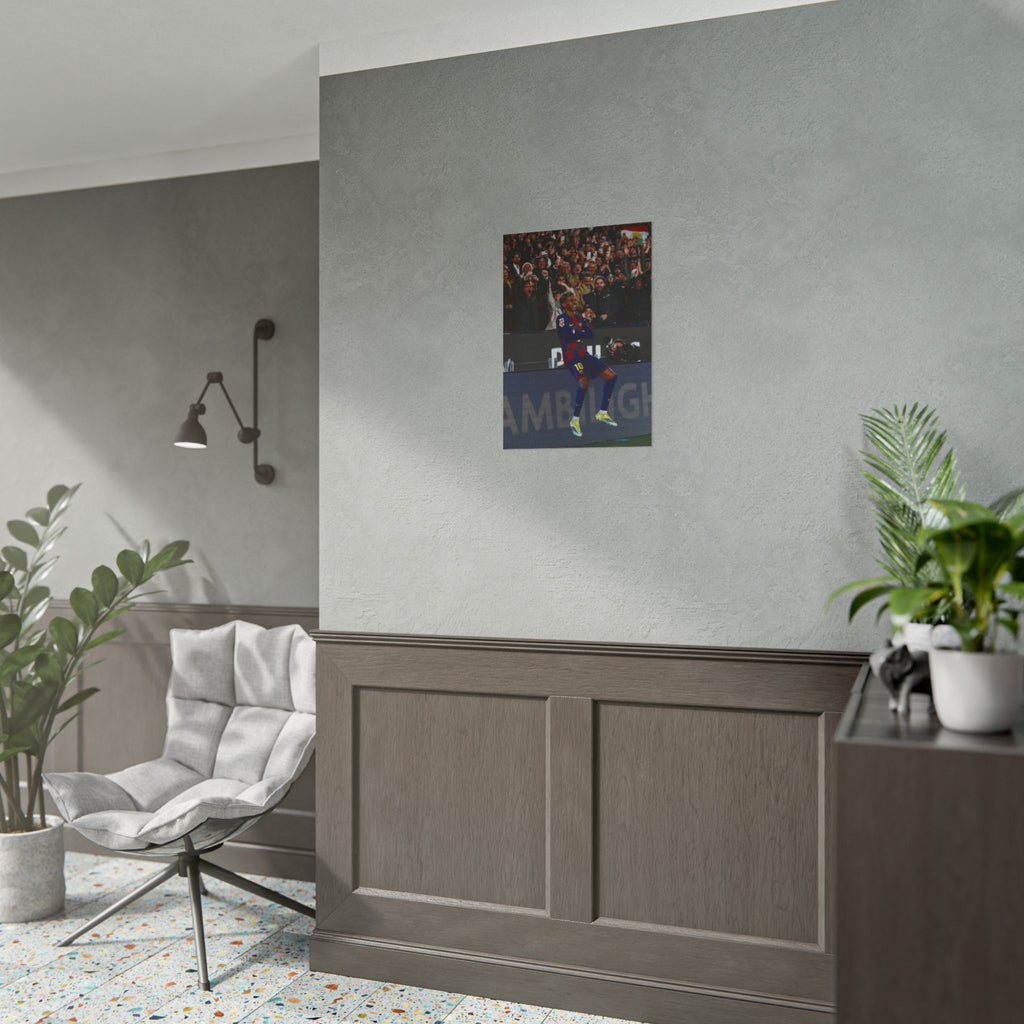Lamine Yamal Poster — Barcelona Football Star Wall Art