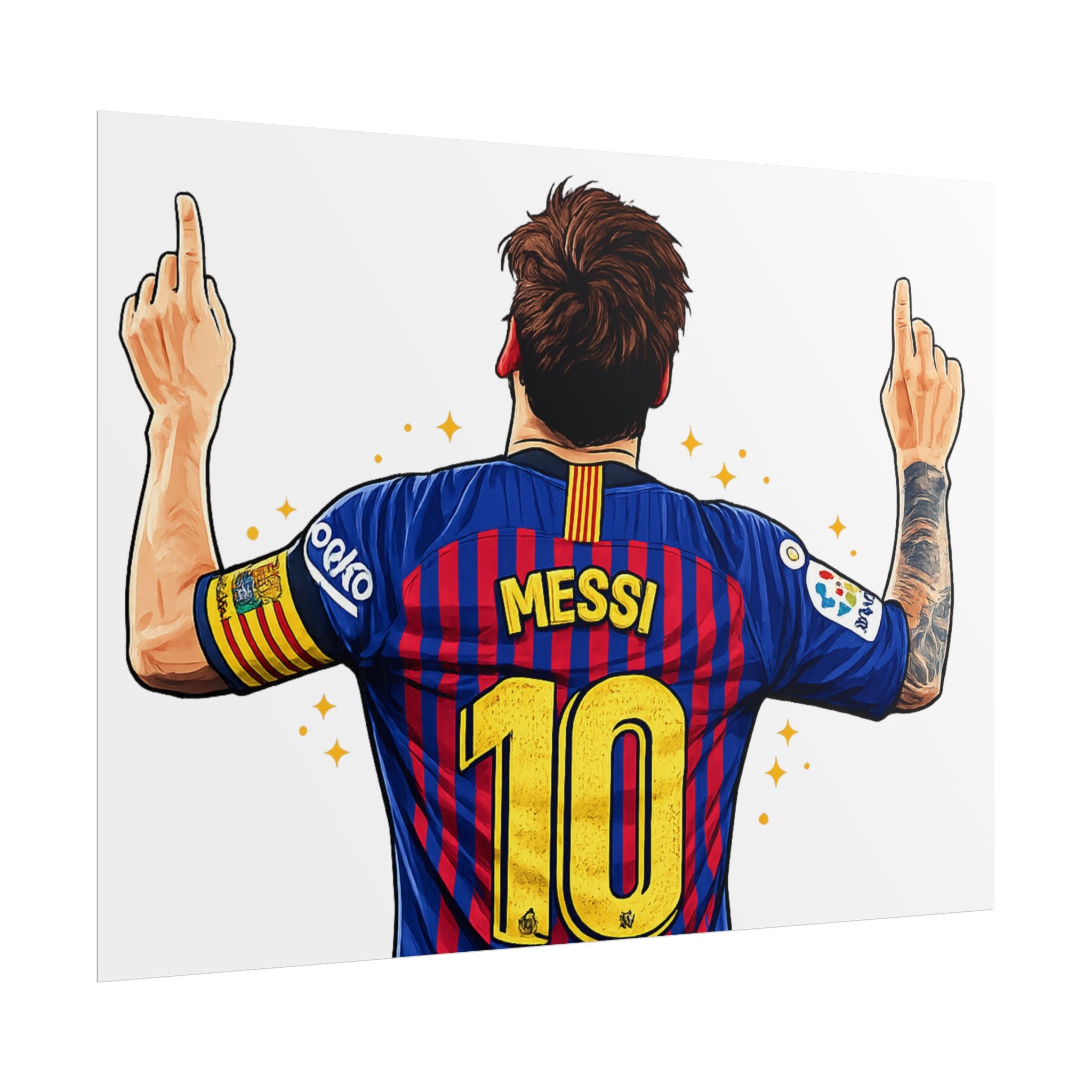 Lionel Messi Celebration Rolled Poster