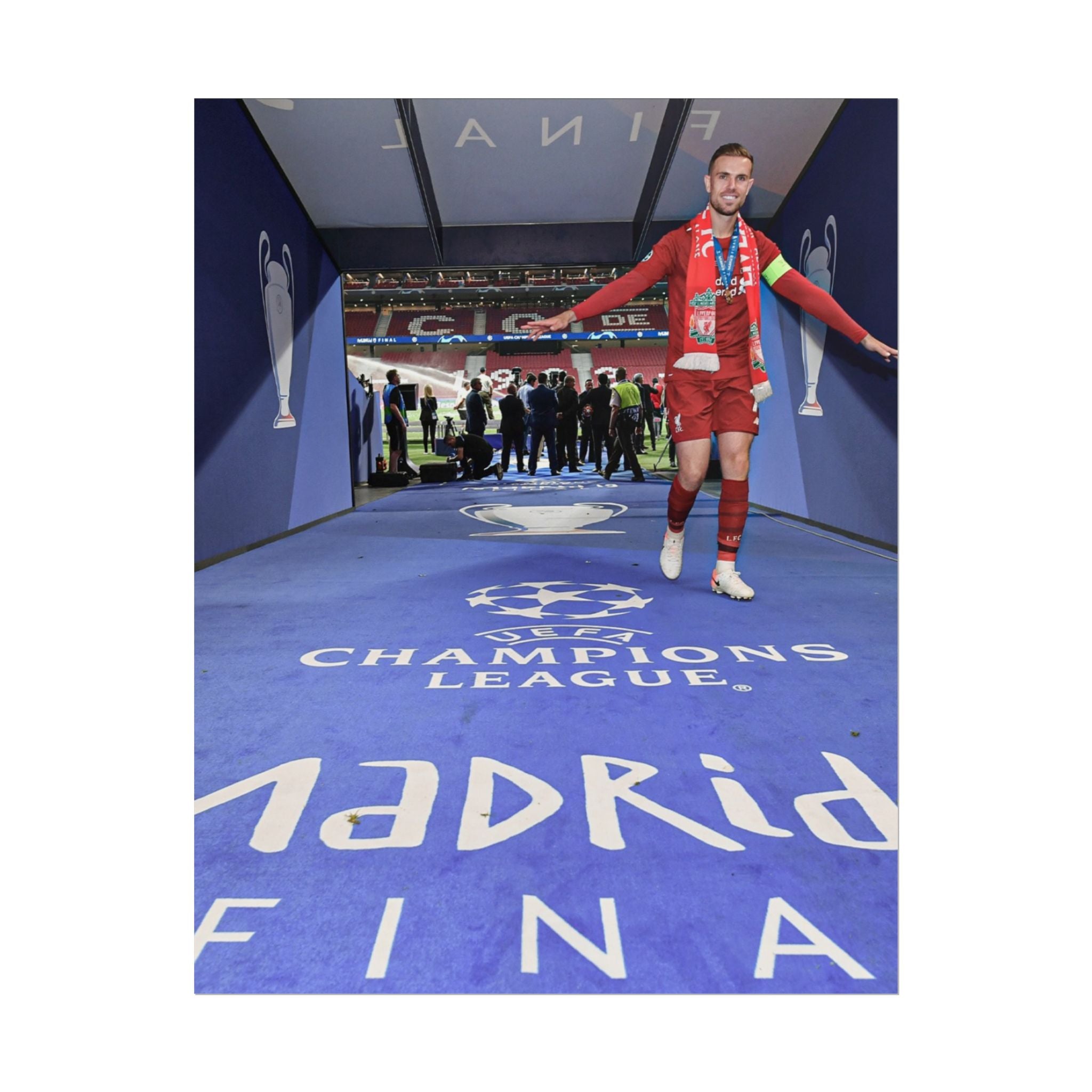 Jordan Henderson Liverpool Champions League Winners 2019 Rolled Poster