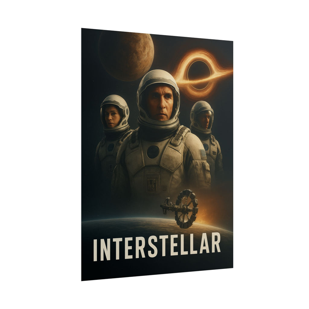 Interstellar Movie Poster — Rolled Sci‑Fi Poster