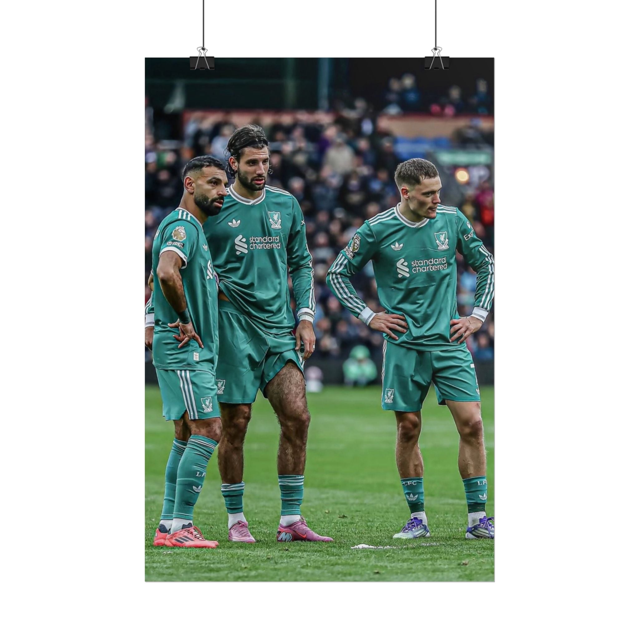 Salah, Wirtz & Szoboszlai Photo Poster - Rolled Liverpool FC Action Print