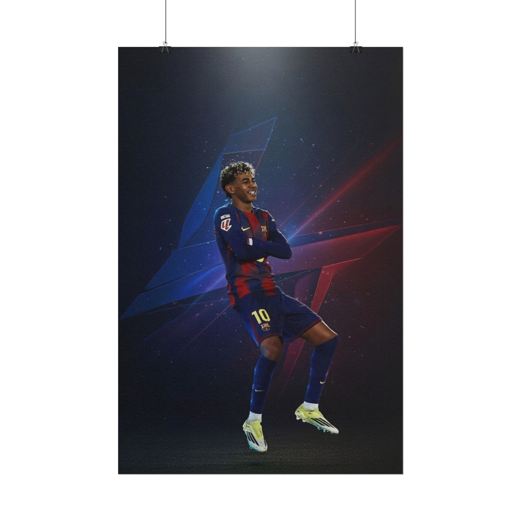 Lamine Yamal Celebration Poster - Barcelona Starboy | Available in multiple sizes