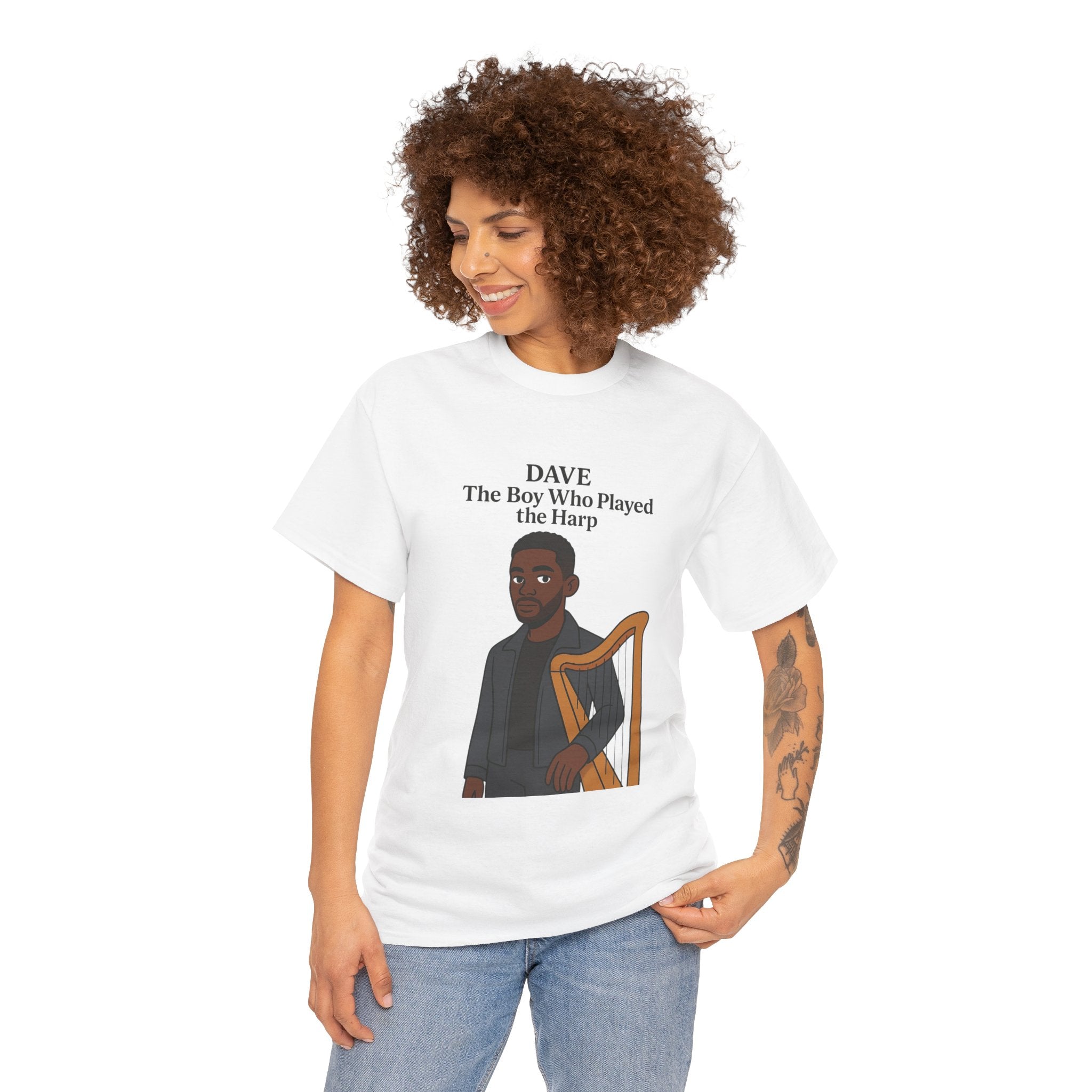 Dave T-Shirt — "The Boy Who Played the Harp" Graphic Tee