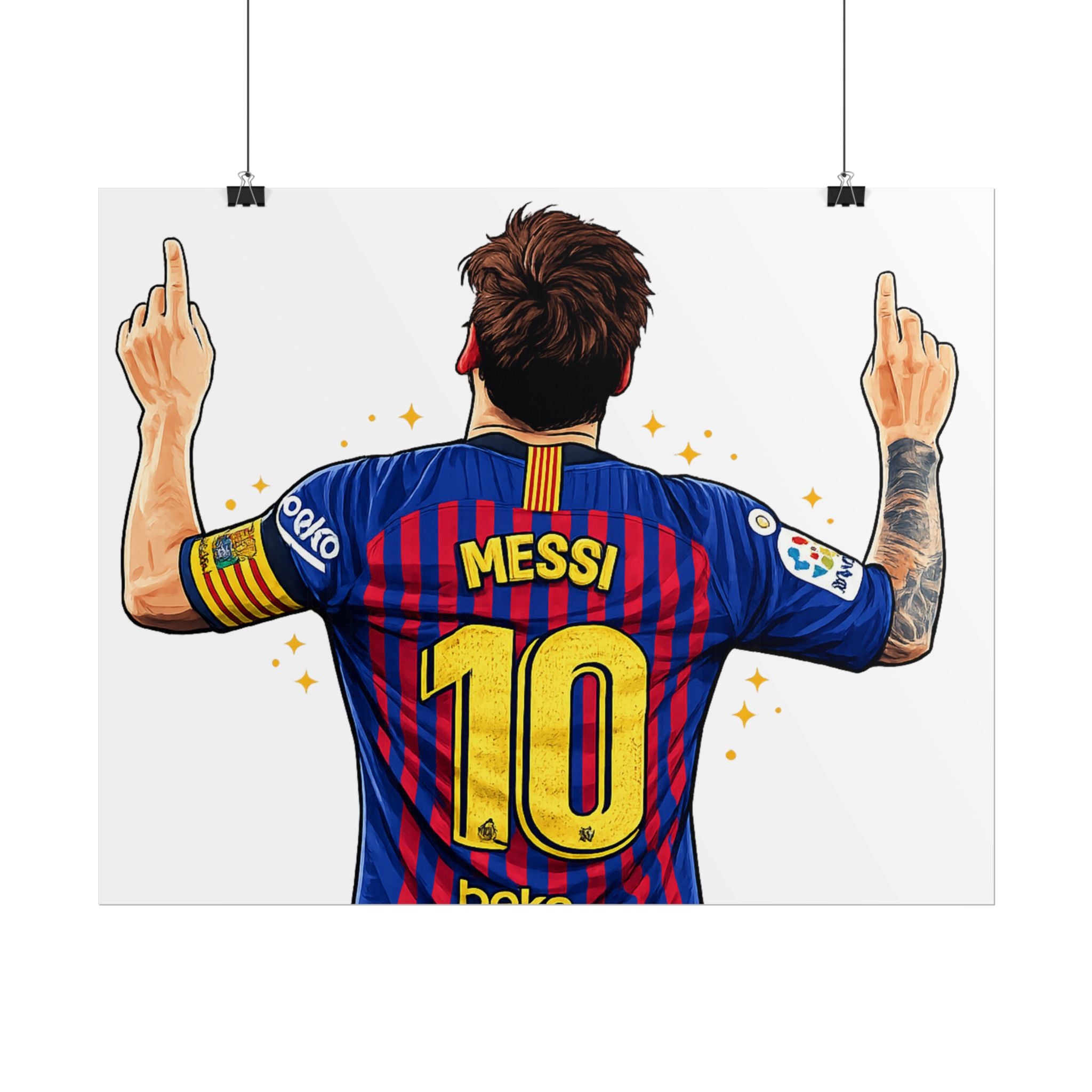 Lionel Messi Celebration Rolled Poster