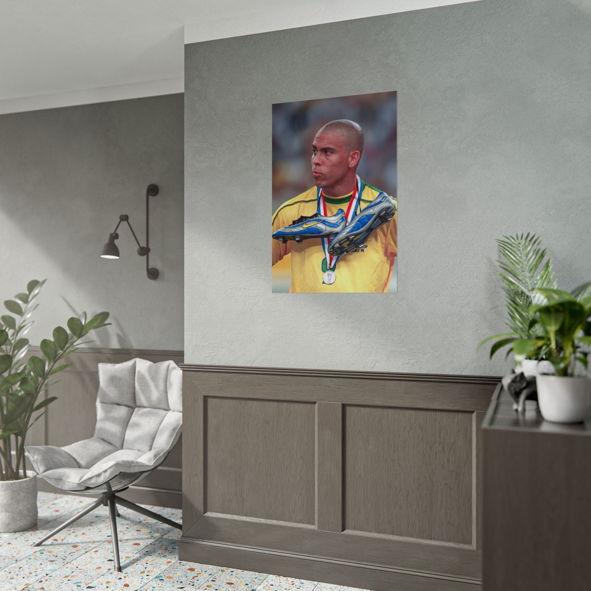Ronaldo Brazil Champion Poster — Rolled Sports Wall Art