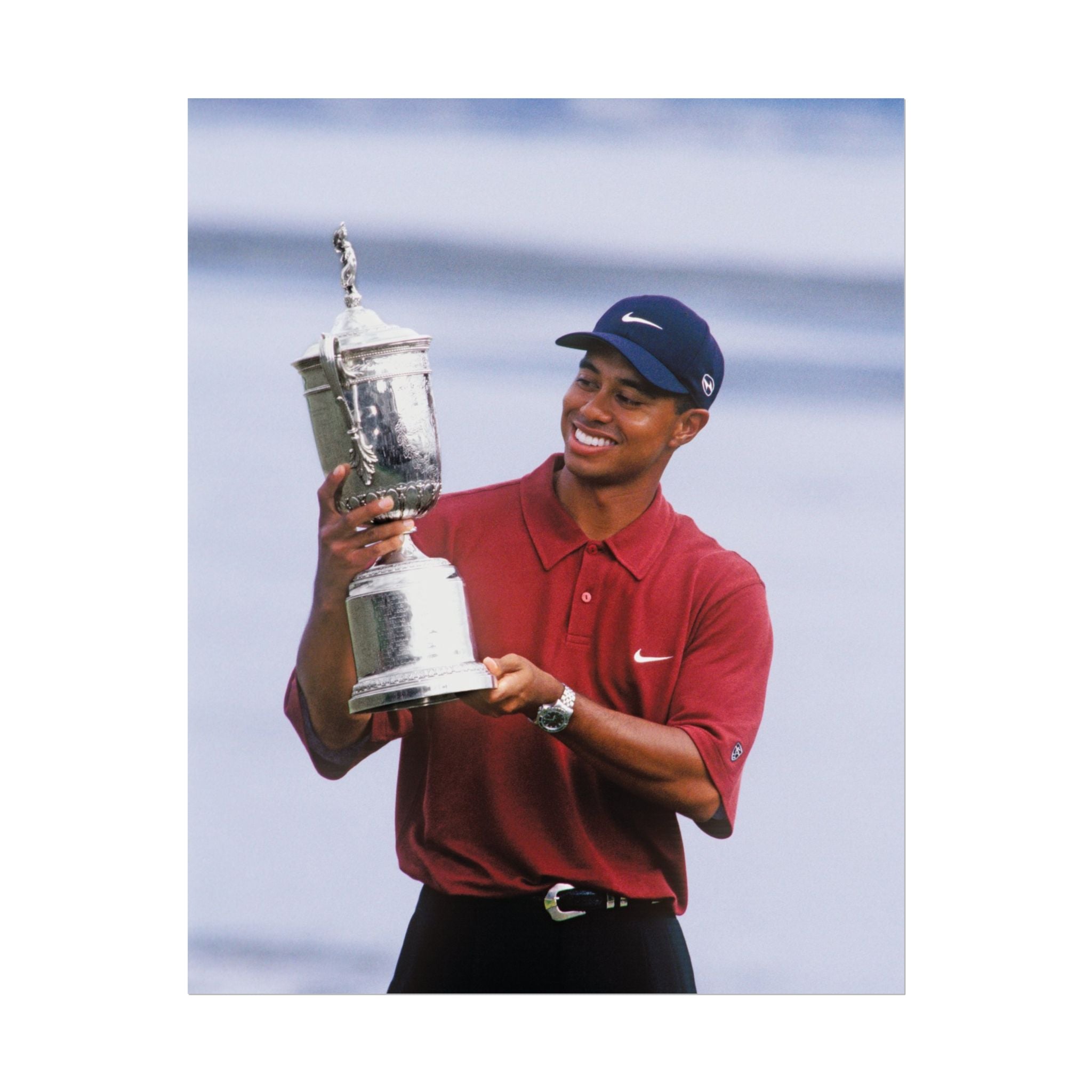 Tiger Woods - Golf Champion Trophy Poster — Rolled Sports Poster