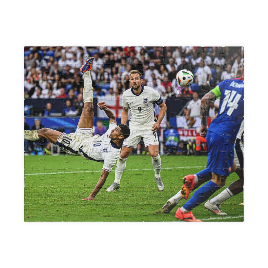 Jude Bellingham Bicycle Kick Photo Puzzle — Stadium Action Jigsaw (110/252/520/1014 Piece)