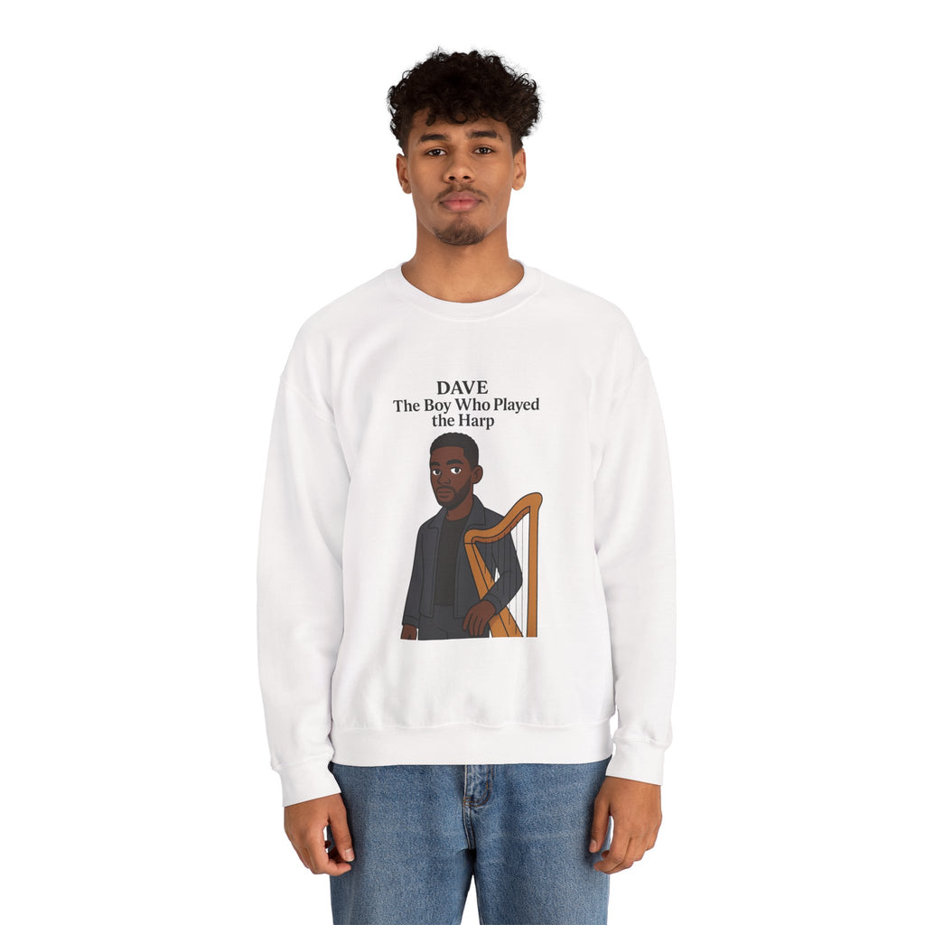 Dave Sweatshirt — "The Boy Who Played the Harp" Graphic Crewneck