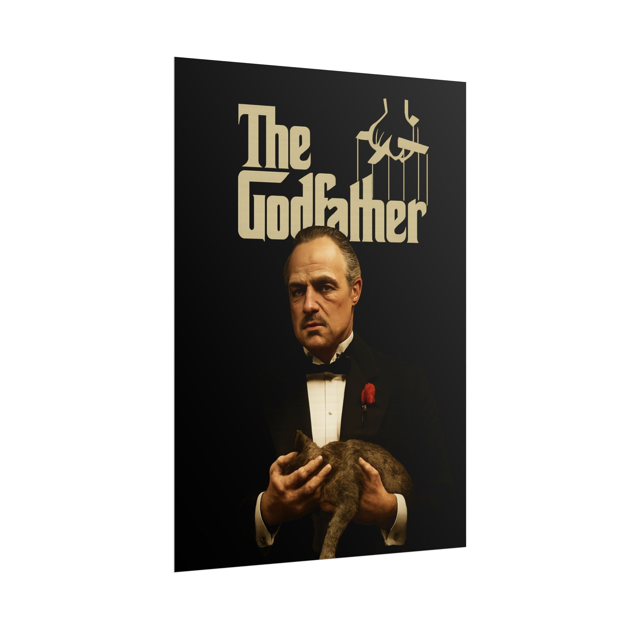 Rolled Poster — The Godfather Movie Logo & Don Vito Corleone Portrait
