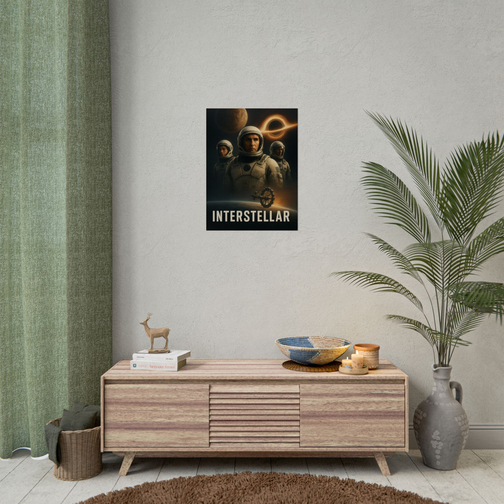 Interstellar Movie Poster — Rolled Sci‑Fi Poster