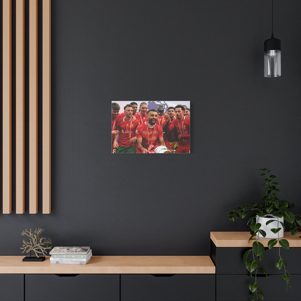 Liverpool Premier League Champions Celebration Matte Canvas Print