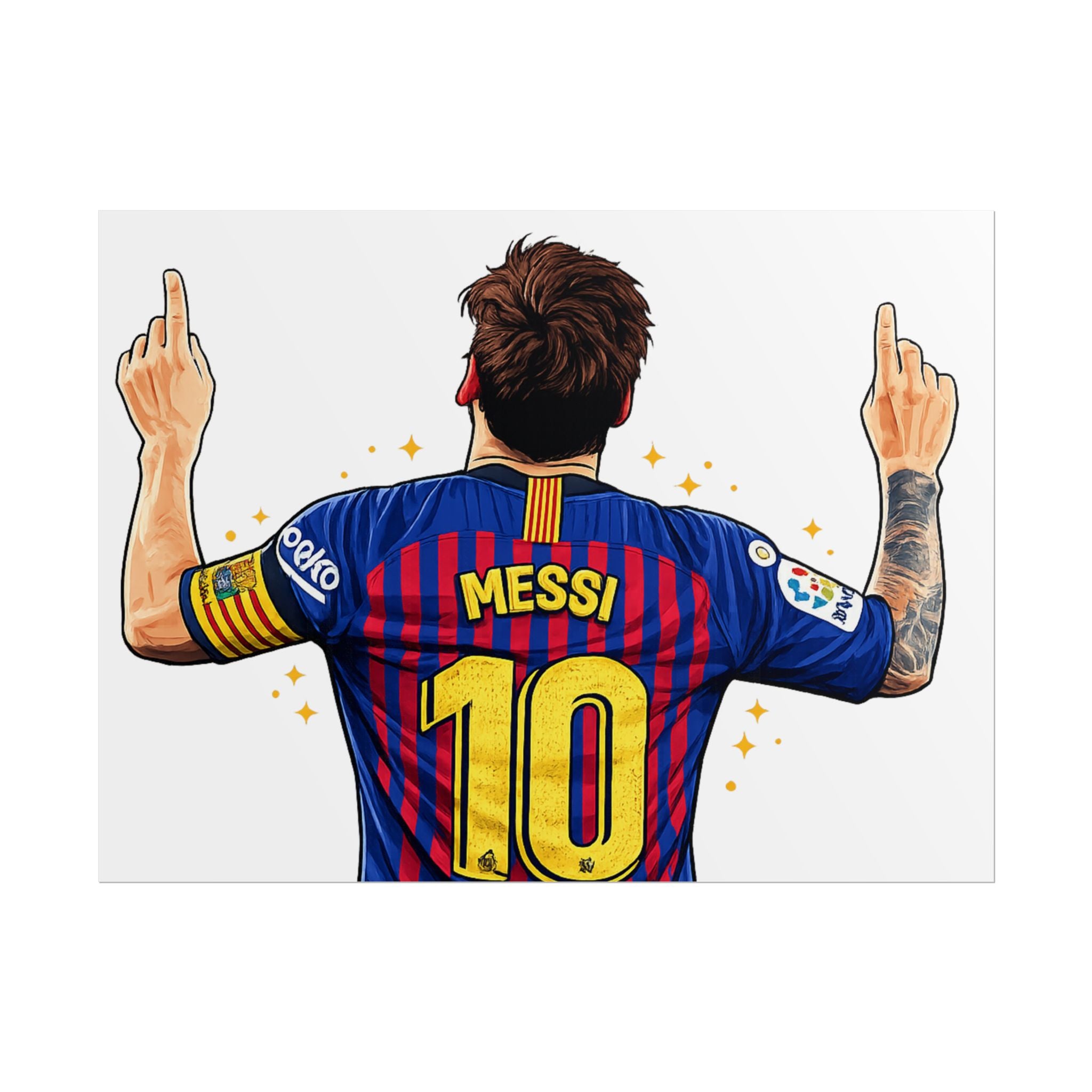 Lionel Messi Celebration Rolled Poster