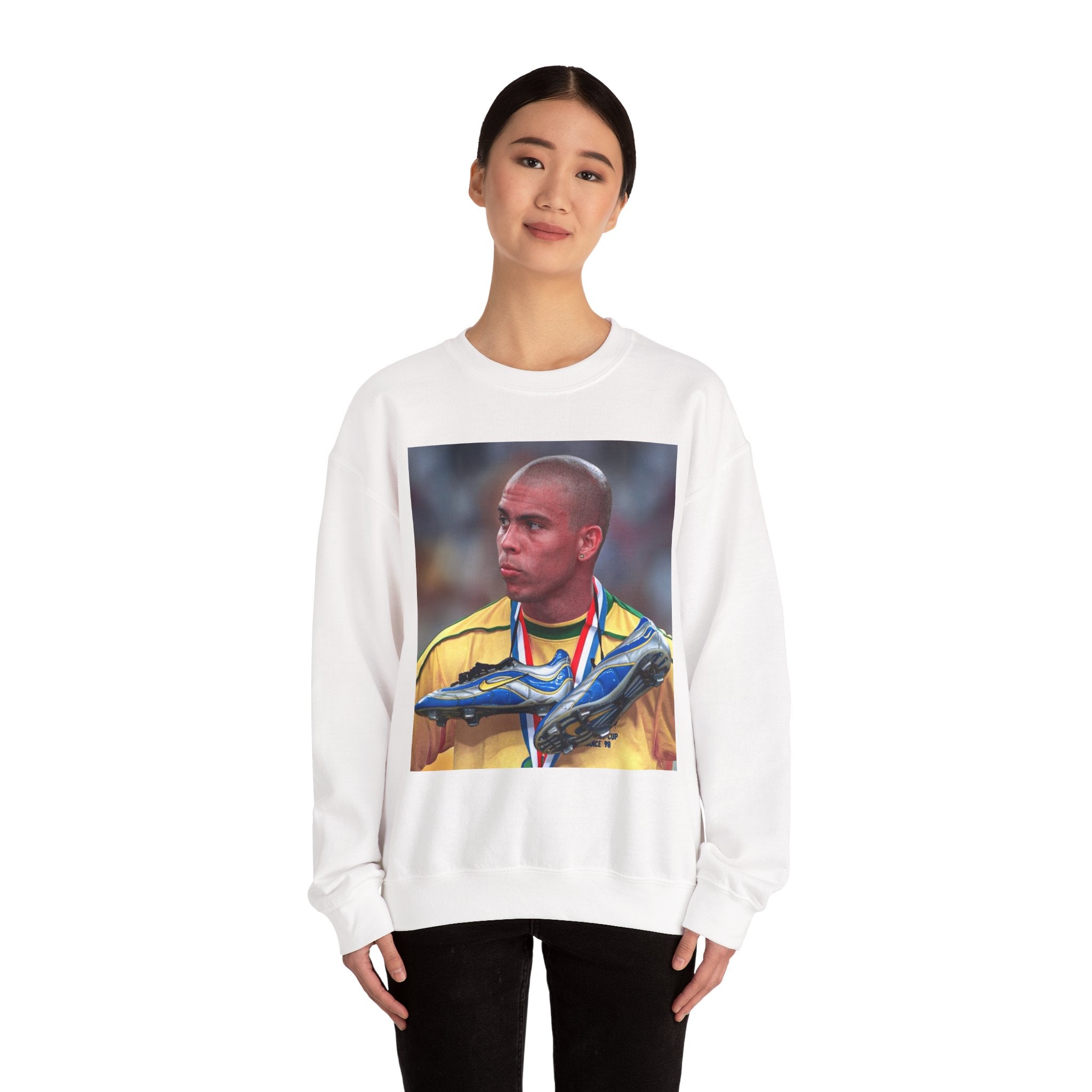 Ronaldo R9 Soccer Champion Photo Crewneck Sweatshirt