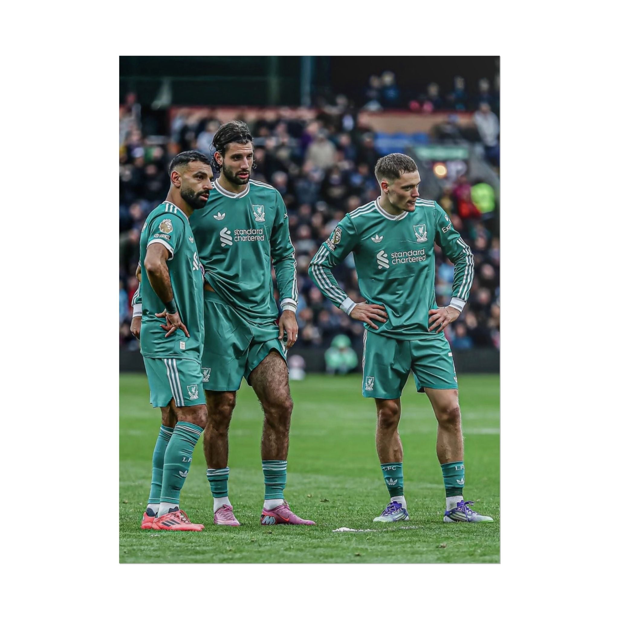 Salah, Wirtz & Szoboszlai Photo Poster - Rolled Liverpool FC Action Print