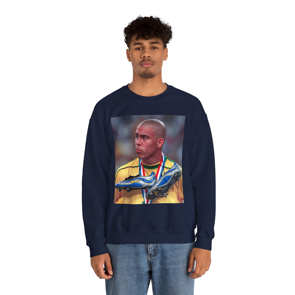 Ronaldo R9 Soccer Champion Photo Crewneck Sweatshirt