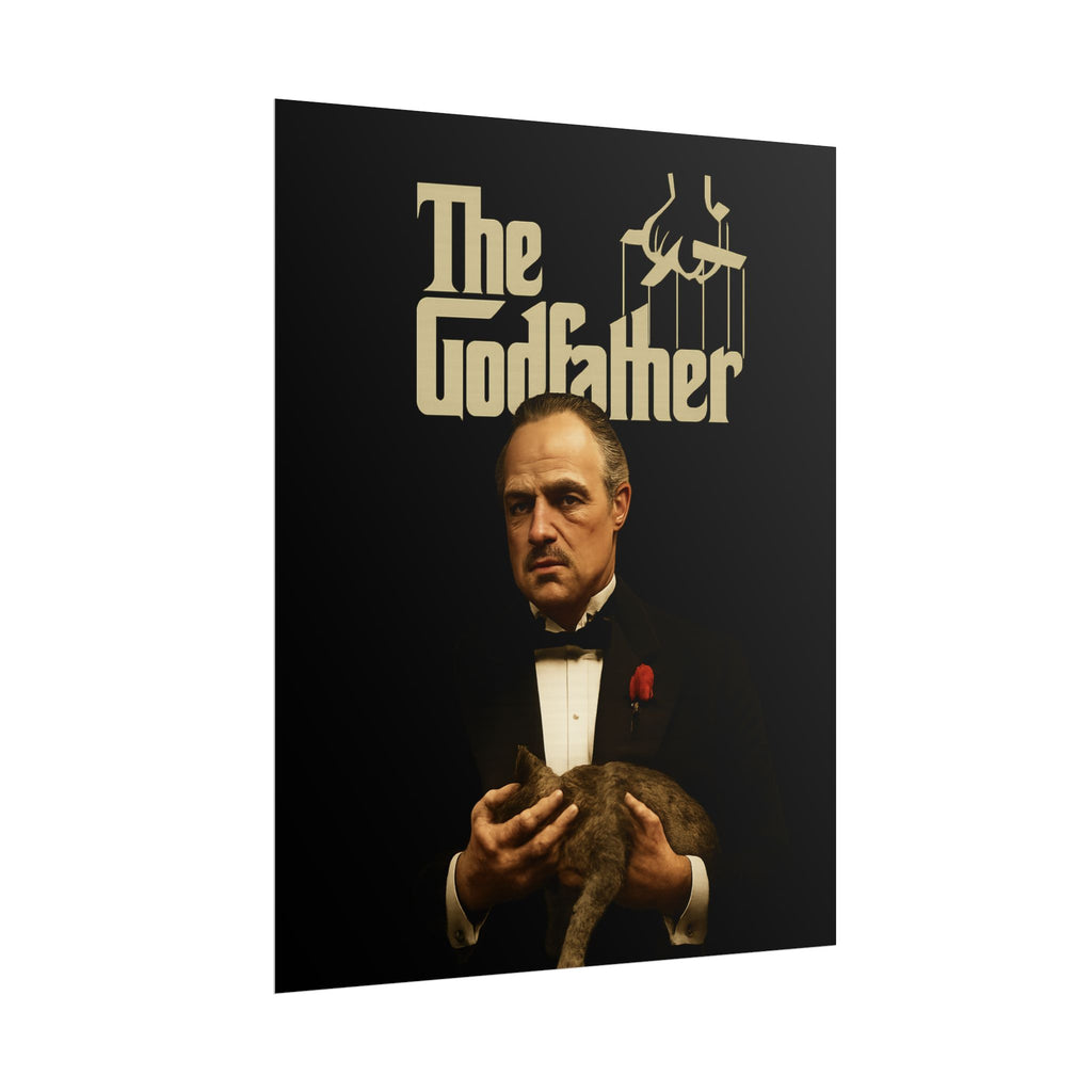 Rolled Poster — The Godfather Movie Logo & Don Vito Corleone Portrait