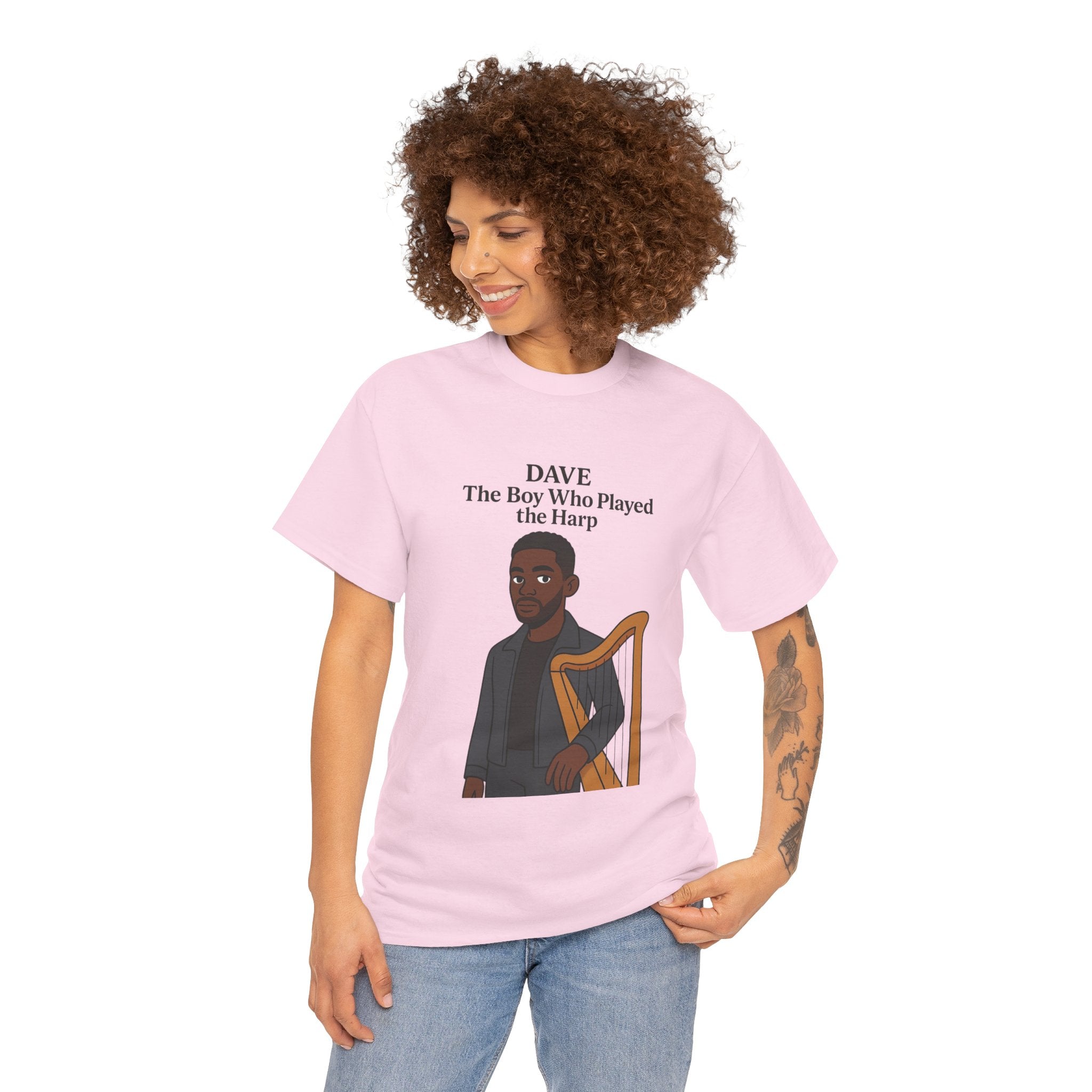 Dave T-Shirt — "The Boy Who Played the Harp" Graphic Tee