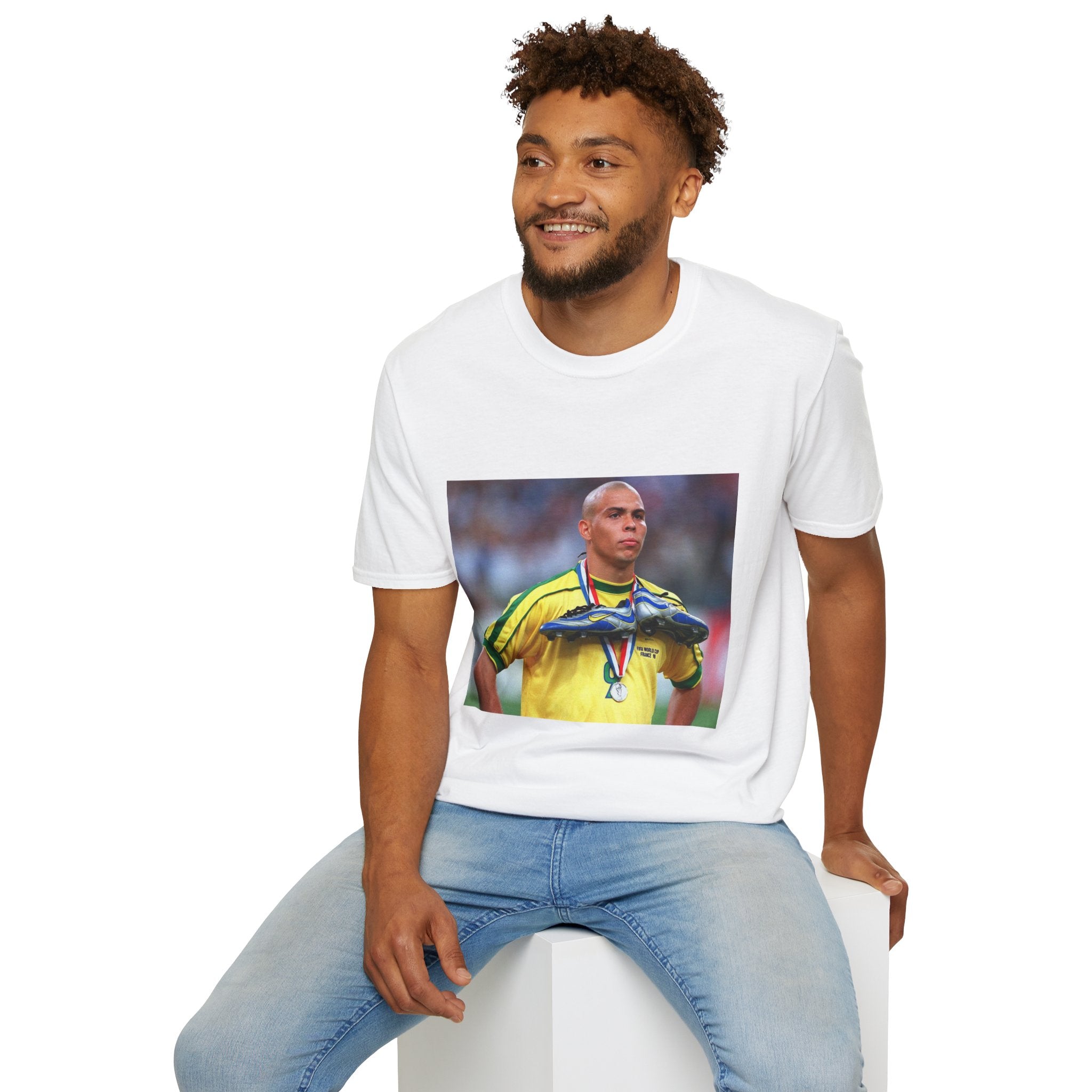Ronaldo R9 Photo World Cup T-Shirt — Brazil Graphic Tee