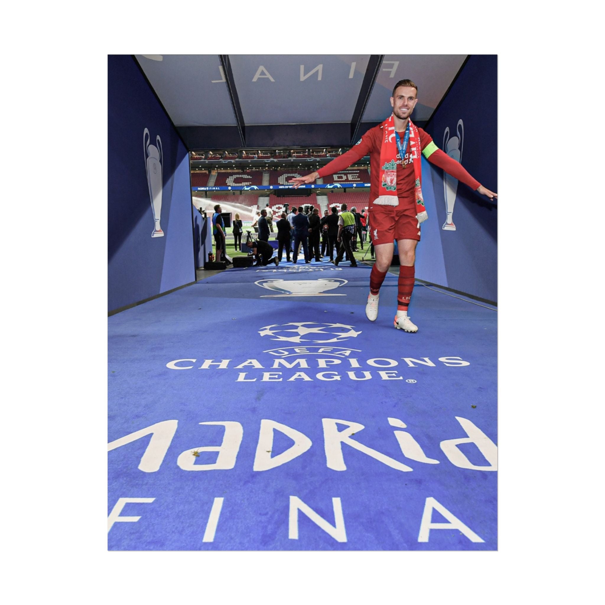 Jordan Henderson Liverpool Champions League Winners 2019 Rolled Poster